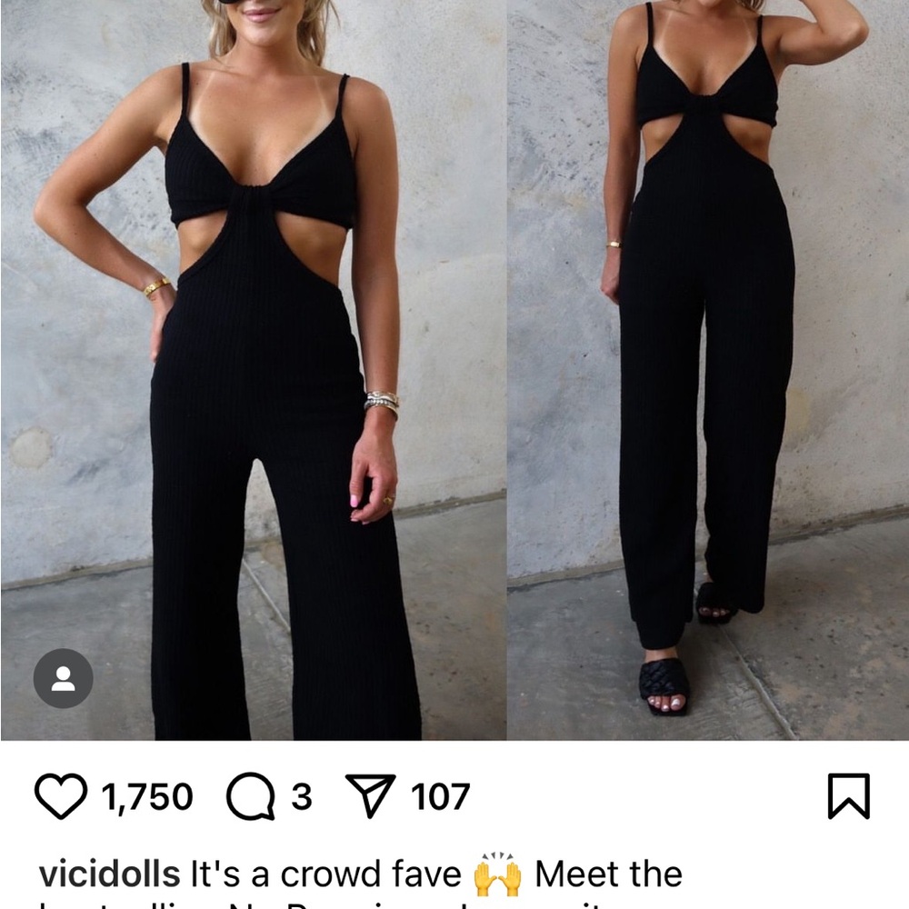 Brand new. No tags. Cut out jumpsuit